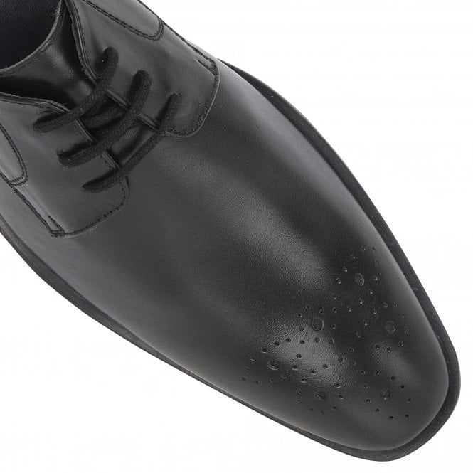 Black Leather Cameron Lace-Up Shoes | Lotus