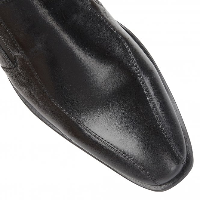 Black Leather Gerald Loafers | Lotus
