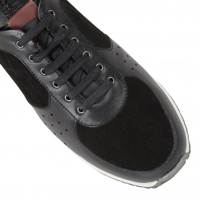 Black Suede & Leather Abel Trainers | Lotus