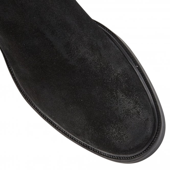Black Suede & Leather Fabian Ankle Boots | Lotus