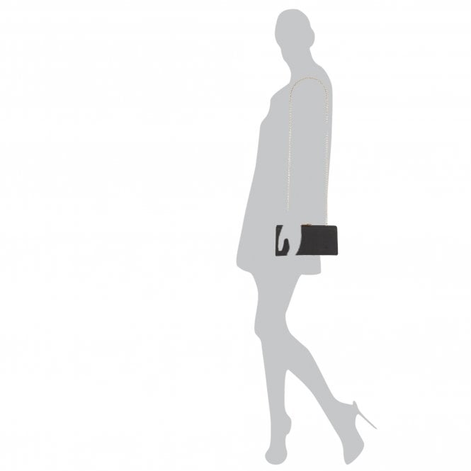Black Textile Chicory Clutch Bag | Lotus