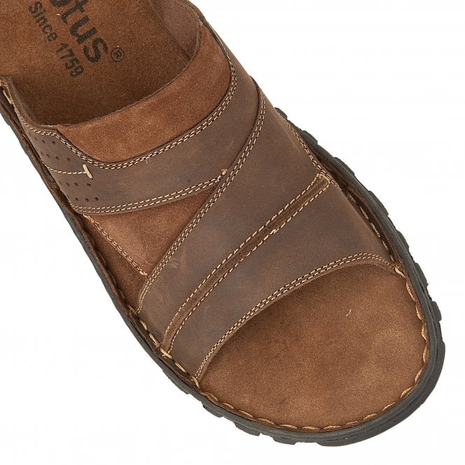 Brown Leather Cole Mule Sandals | Lotus