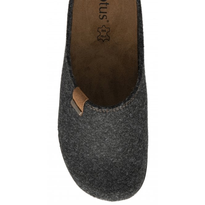 Grey Textile Sidney Mule Slippers | Lotus