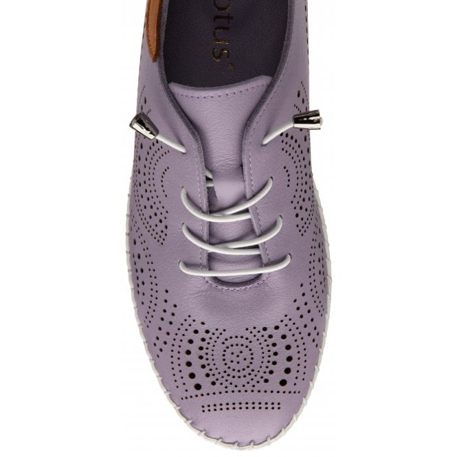 Lilac Leather Katya Casual Shoes | Lotus