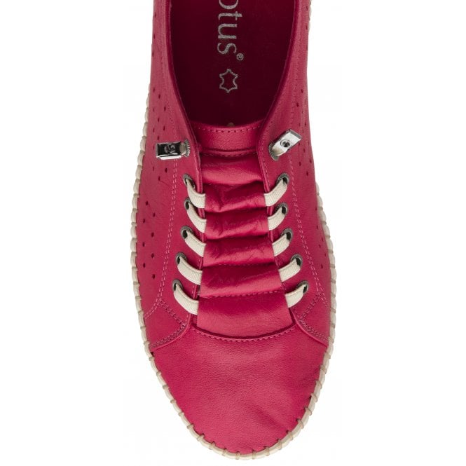 Magenta Leather Kamari Casual Shoes | Lotus