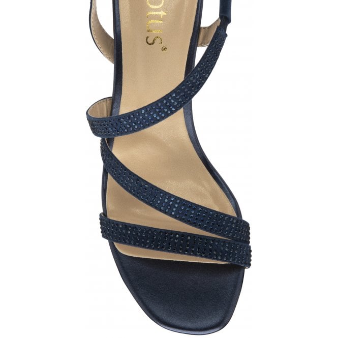 Navy Pearl Bernadette Open-Toe Sandals | Lotus