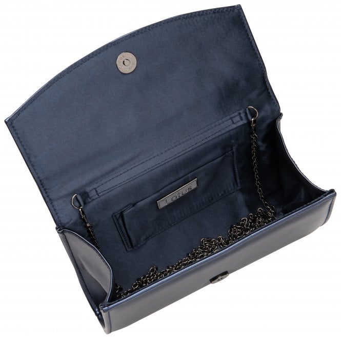 Navy Pearl Raine Clutch Bag | Lotus