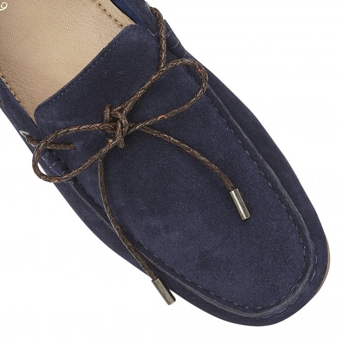 Navy Suede Easton Loafers | Lotus