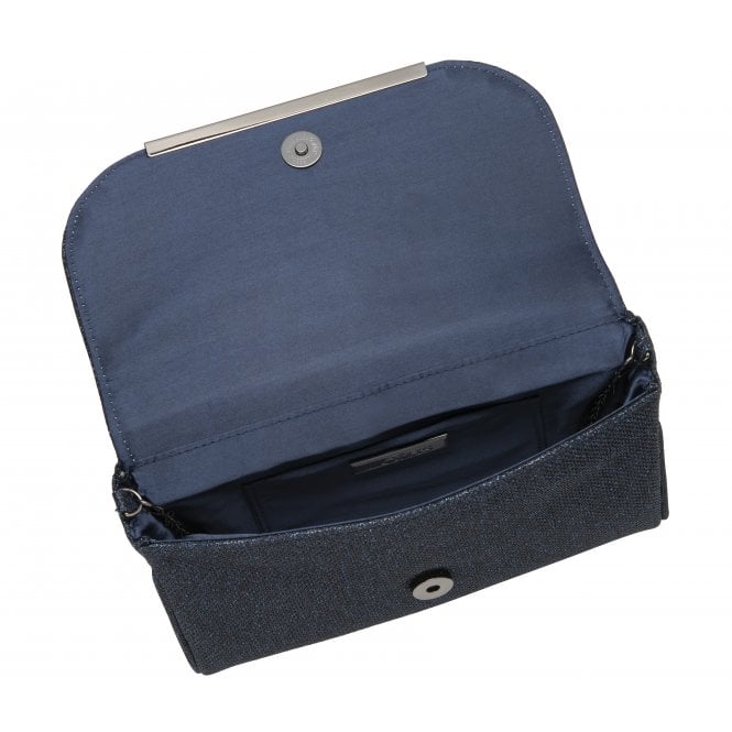 Navy Textile Denise Clutch Bag | Lotus