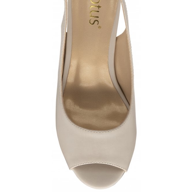 Nude Evelyn Slingback Shoes | Lotus