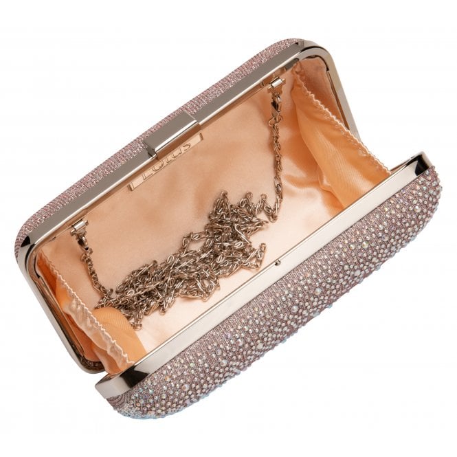 Pink & Diamante Lule Clutch Bag | Lotus