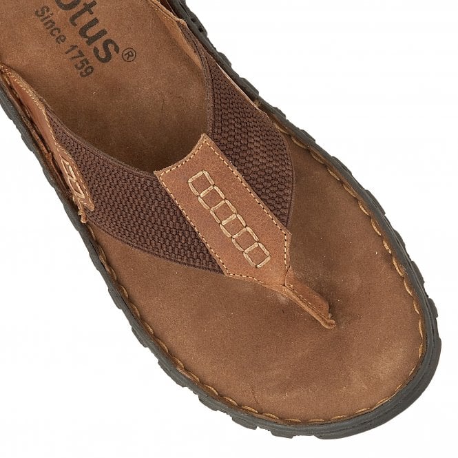 Tan Ainsley Toe-Post Sandals | Lotus
