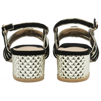 Black Cheryl Open-Toe Sandals | Lotus