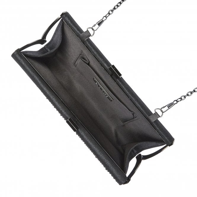  Black & Diamante Chandra Clutch Bag | Lotus