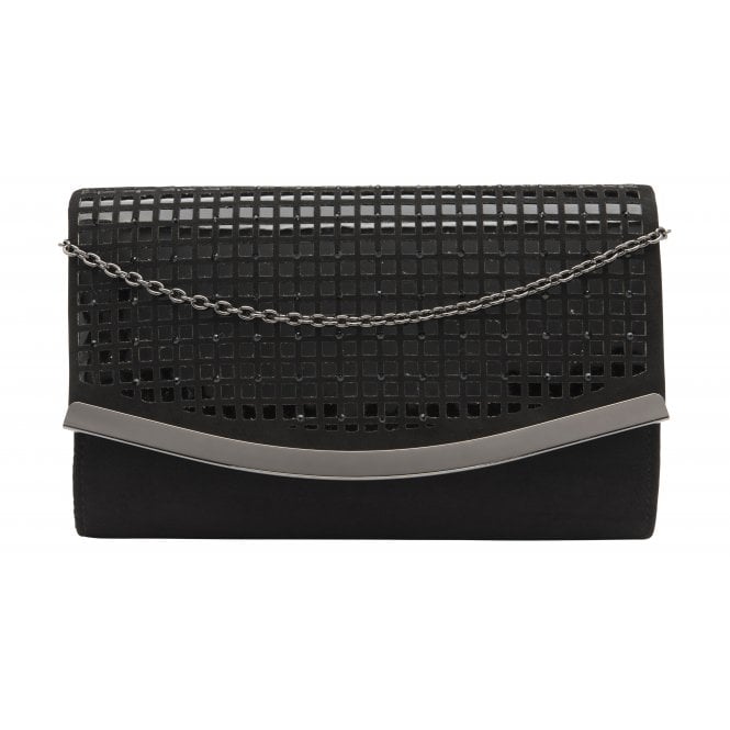  Black & Diamante Dillard Clutch Bag | Lotus