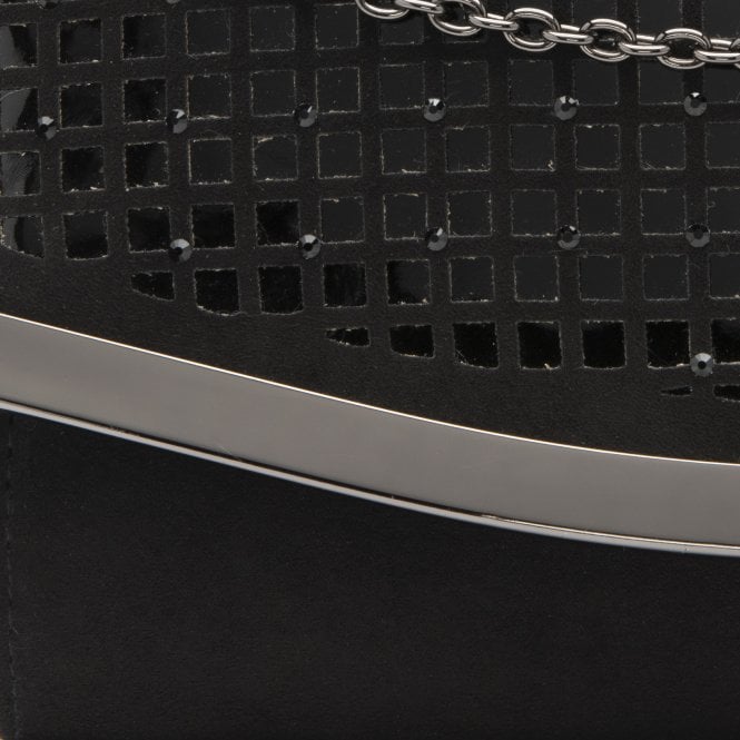  Black & Diamante Dillard Clutch Bag | Lotus