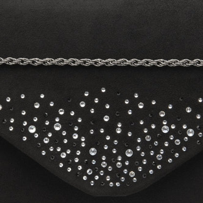  Black & Diamante Lissa Clutch Bag | Lotus
