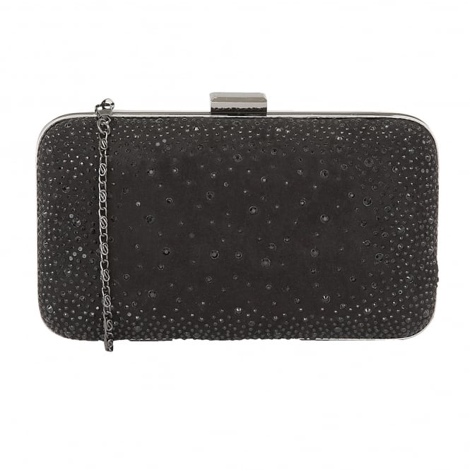  Black & Diamante Lule Clutch Bag | Lotus 