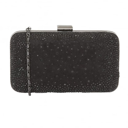  Black & Diamante Lule Clutch Bag | Lotus 