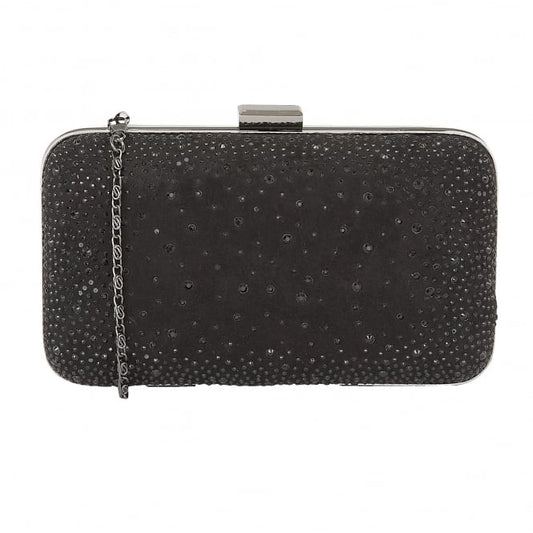 Black & Diamante Lule Clutch Bag | Lotus 