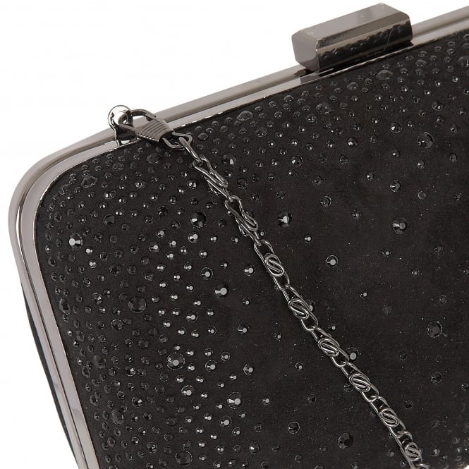  Black & Diamante Lule Clutch Bag | Lotus 