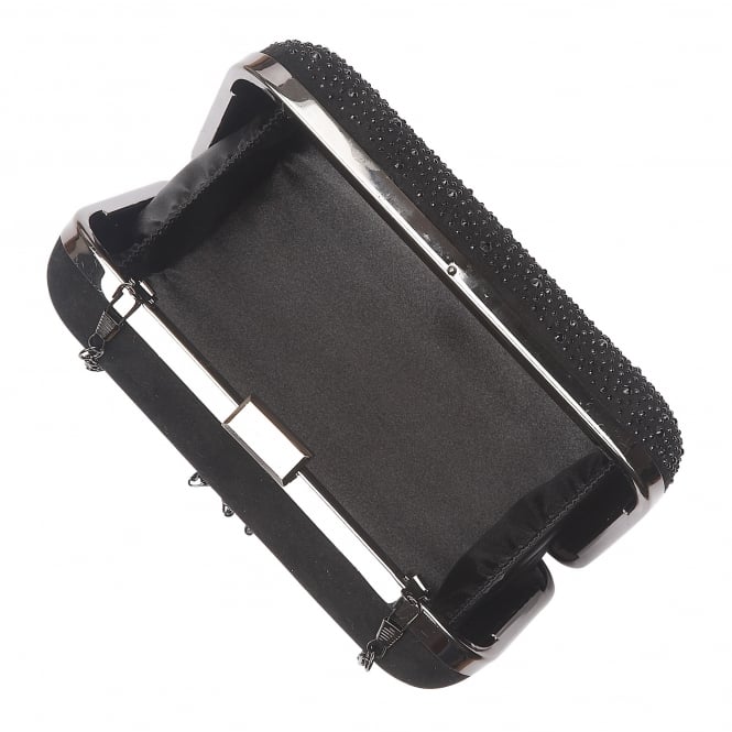  Black & Diamante Lule Clutch Bag | Lotus 