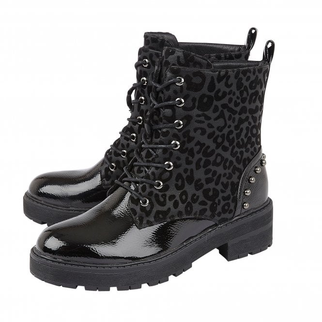  Black Elena Ankle Boots | Lotus