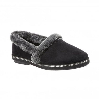  Black Greta Textile Slippers | Lotus