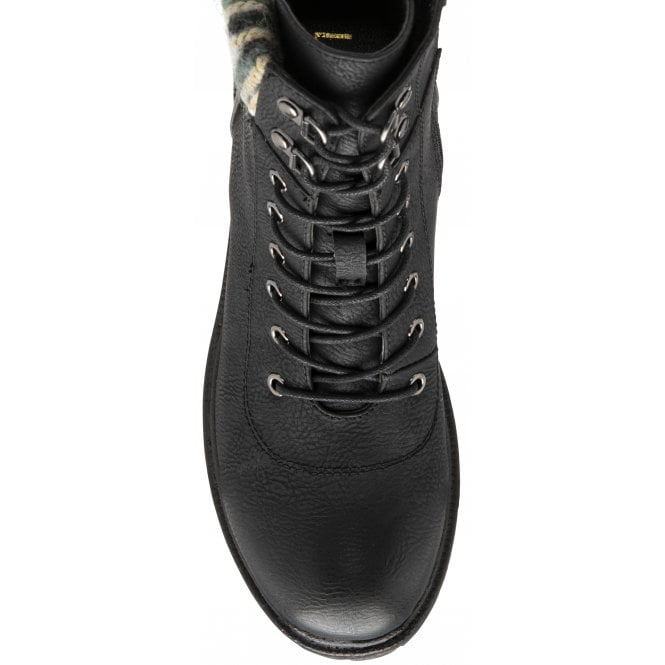  Black Hickory Zip-Up Ankle Boots | Lotus