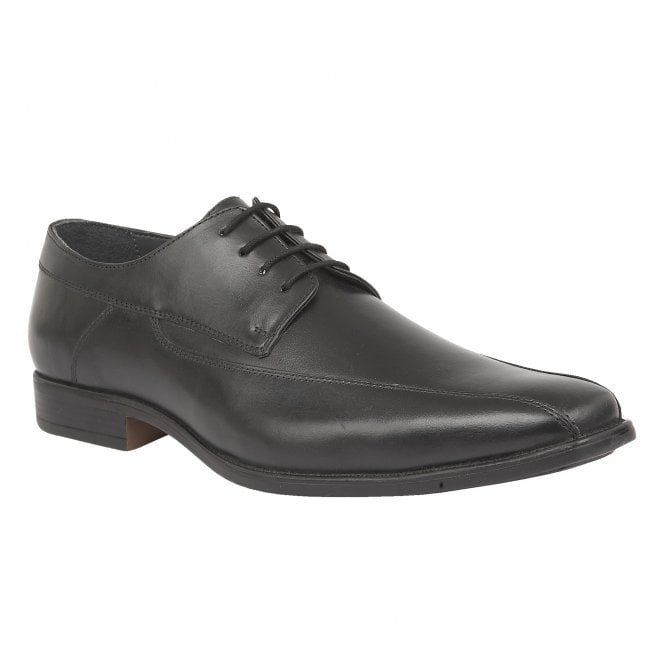  Black Holgate Leather Lace-Up Shoes | Lotus 