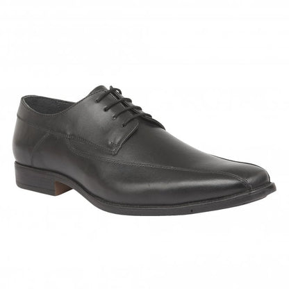  Black Holgate Leather Lace-Up Shoes | Lotus 