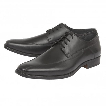  Black Holgate Leather Lace-Up Shoes | Lotus 