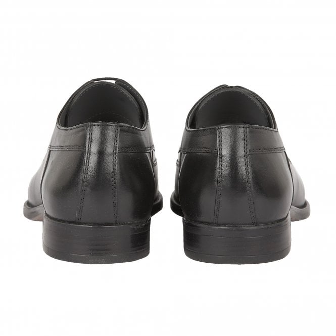  Black Holgate Leather Lace-Up Shoes | Lotus 