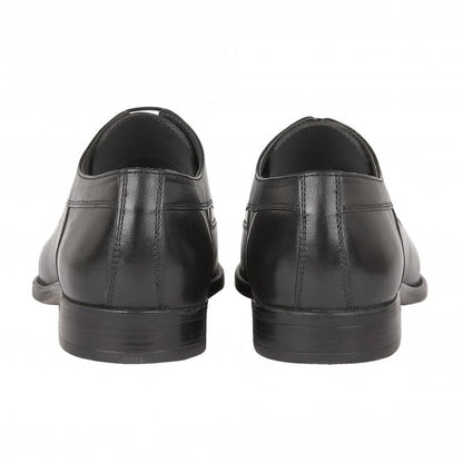  Black Holgate Leather Lace-Up Shoes | Lotus 