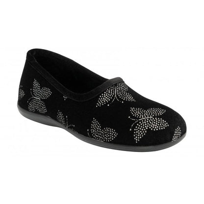  Black Jessie Full Shoe Slippers | Lotus 