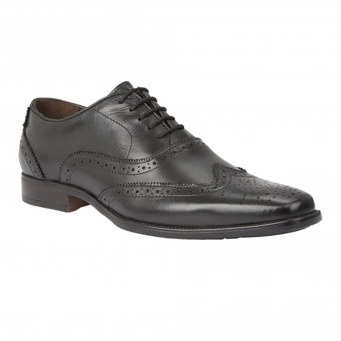  Black Leather Bishop Brogues | Lotus 