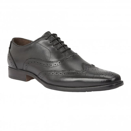  Black Leather Bishop Brogues | Lotus 