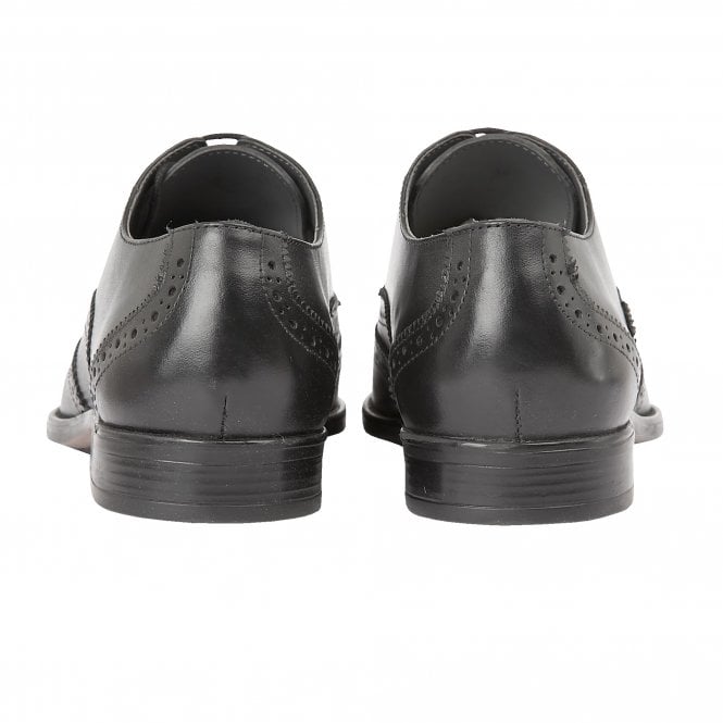  Black Leather Bishop Brogues | Lotus 