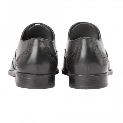  Black Leather Bishop Brogues | Lotus 