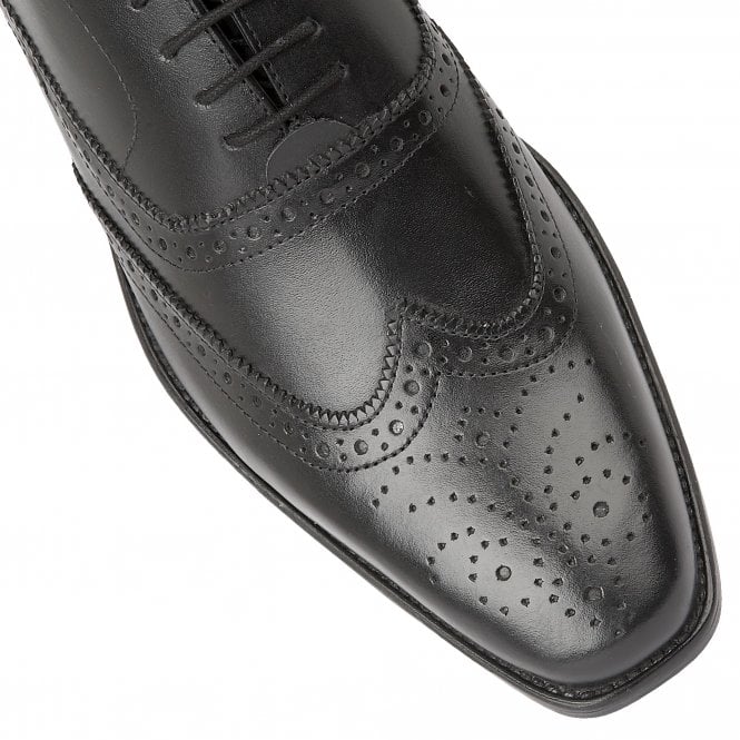  Black Leather Bishop Brogues | Lotus 