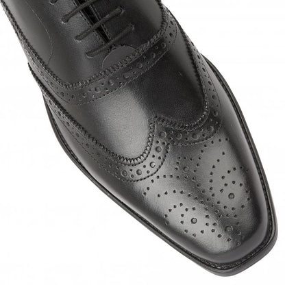  Black Leather Bishop Brogues | Lotus 