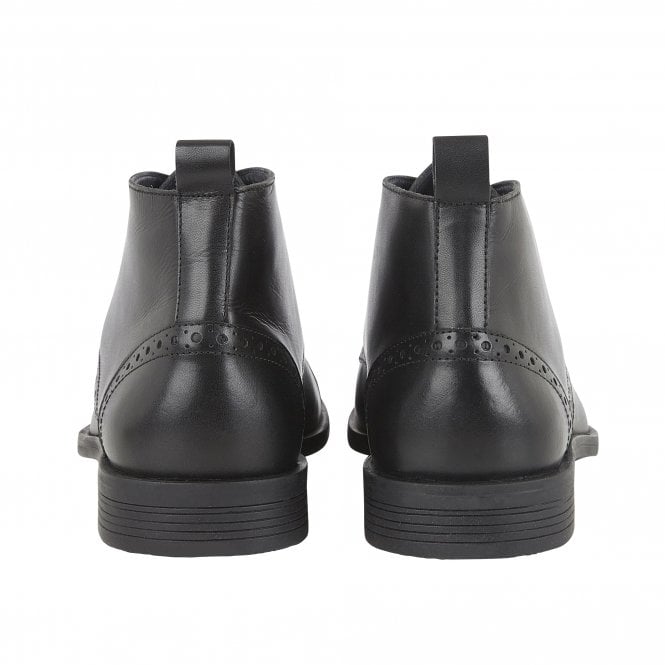  Black Leather Bradley Lace-Up Boots | Lotus