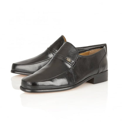  Black Leather Cadogan Shoes | Rombah Wallace