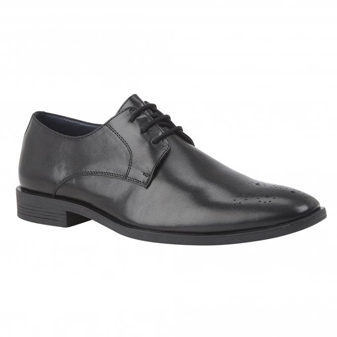  Black Leather Cameron Lace-Up Shoes | Lotus