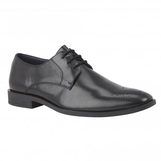 Black Leather Cameron Lace-Up Shoes | Lotus