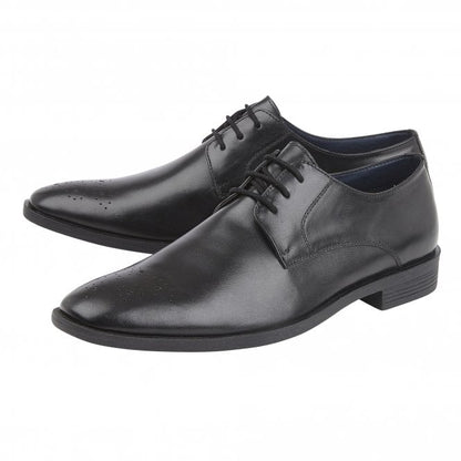  Black Leather Cameron Lace-Up Shoes | Lotus