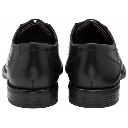  Black Leather Chesham Lace-Up Derby Shoes | Lotus