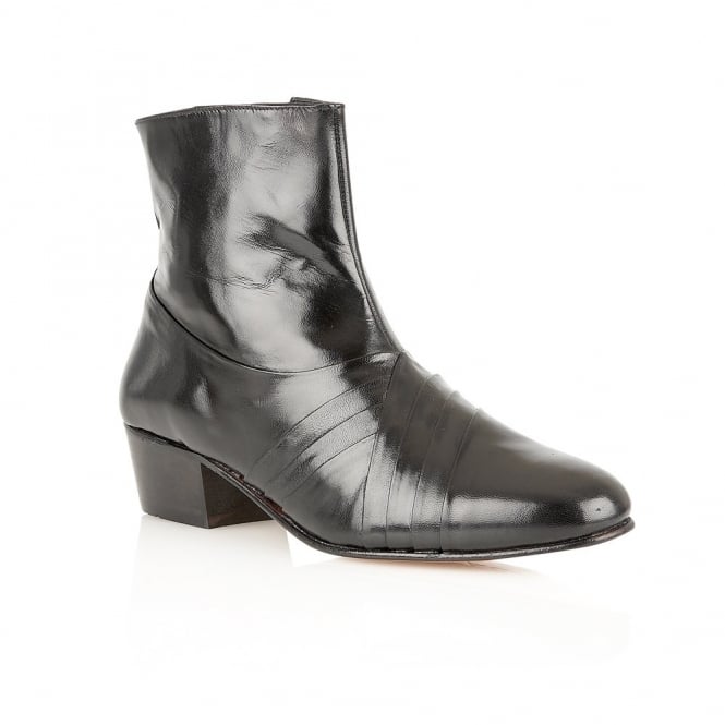  Black Leather Curzon Boots | Rombah Wallace