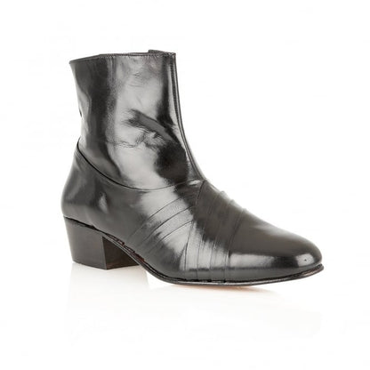  Black Leather Curzon Boots | Rombah Wallace