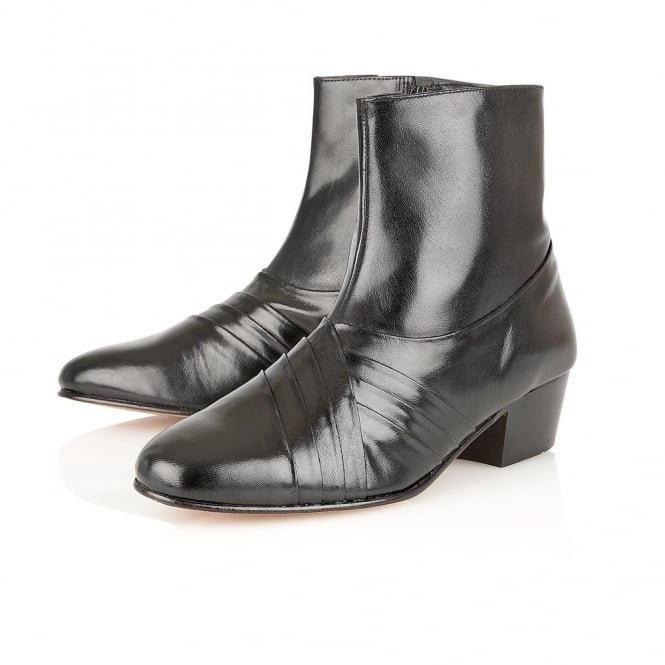  Black Leather Curzon Boots | Rombah Wallace